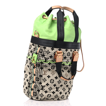 Louis Vuitton Fabric Jacquard Monogram Cheche Gypsy GM Vert 2 of 14