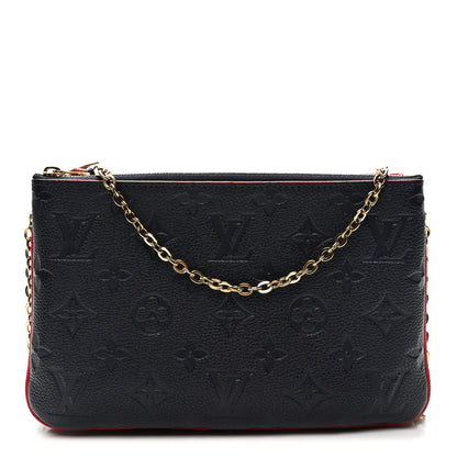 Louis Vuitton Empreinte Double Zip Pochette Marine Rouge 1 of 11