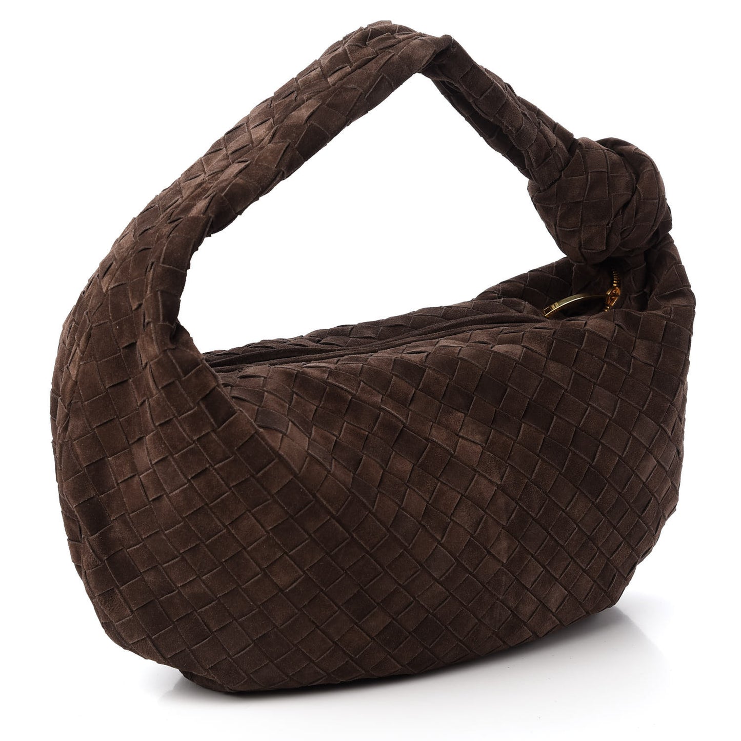 Suede Intrecciato Medium Jodie Fondant