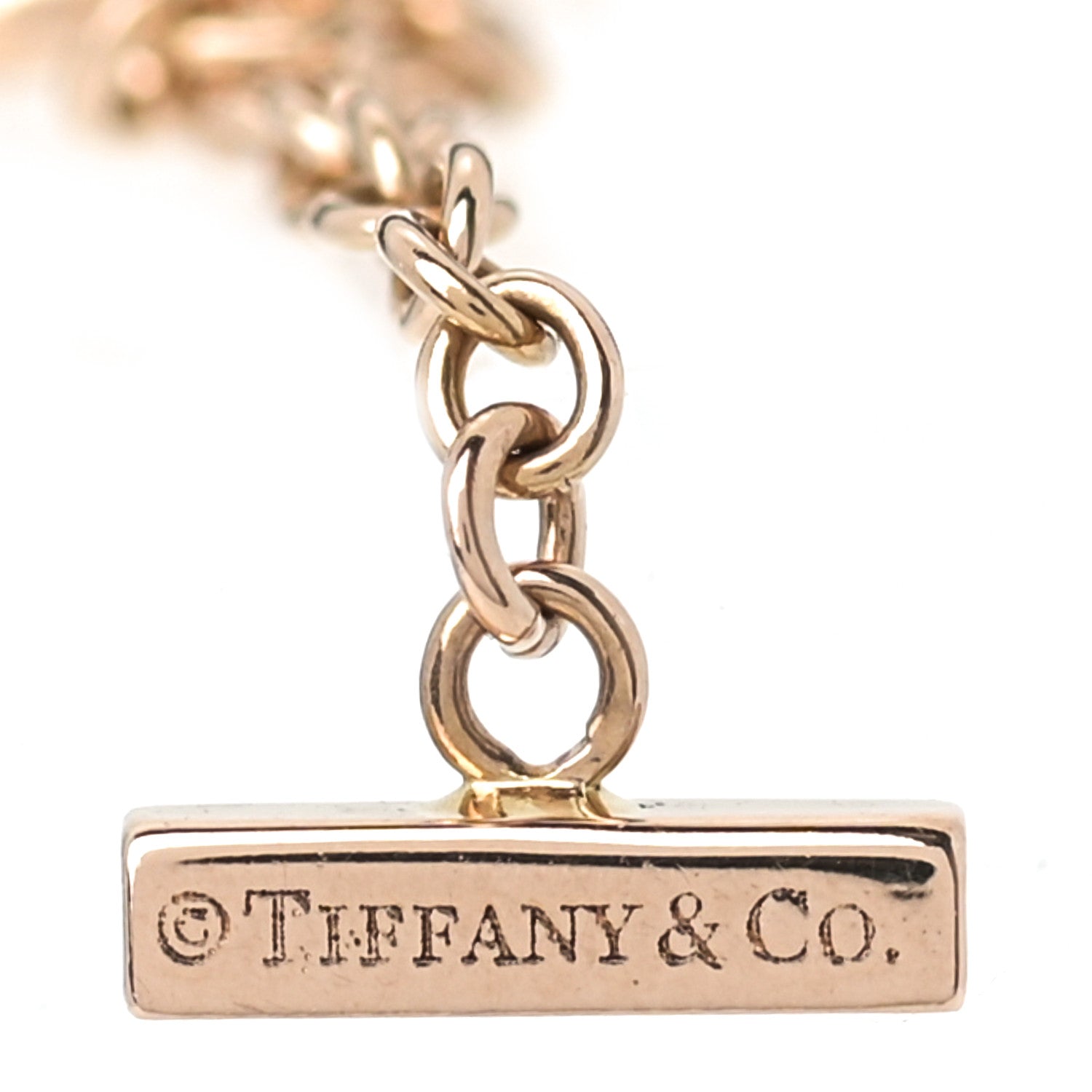 Tiffany 18K Rose Gold T Smile Bracelet 4 of 5