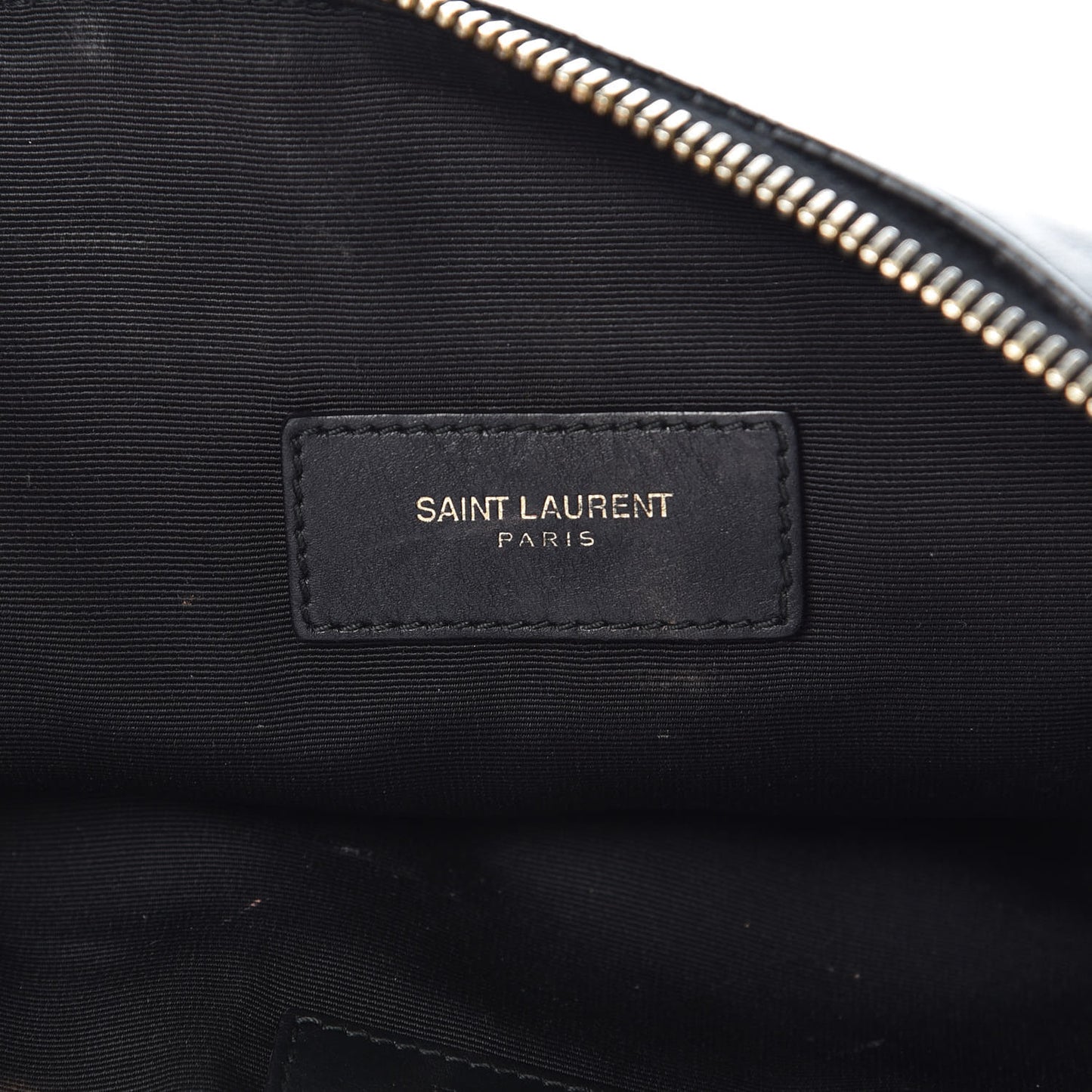 Calfskin Zipped Clutch Black