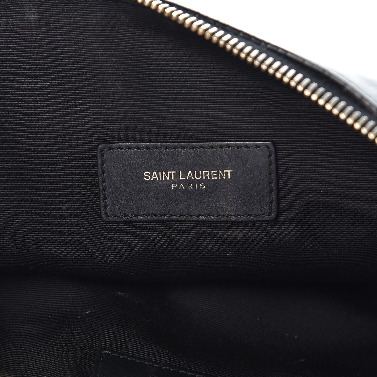 Saint Laurent Calfskin Zipped Clutch Black 6 of 17
