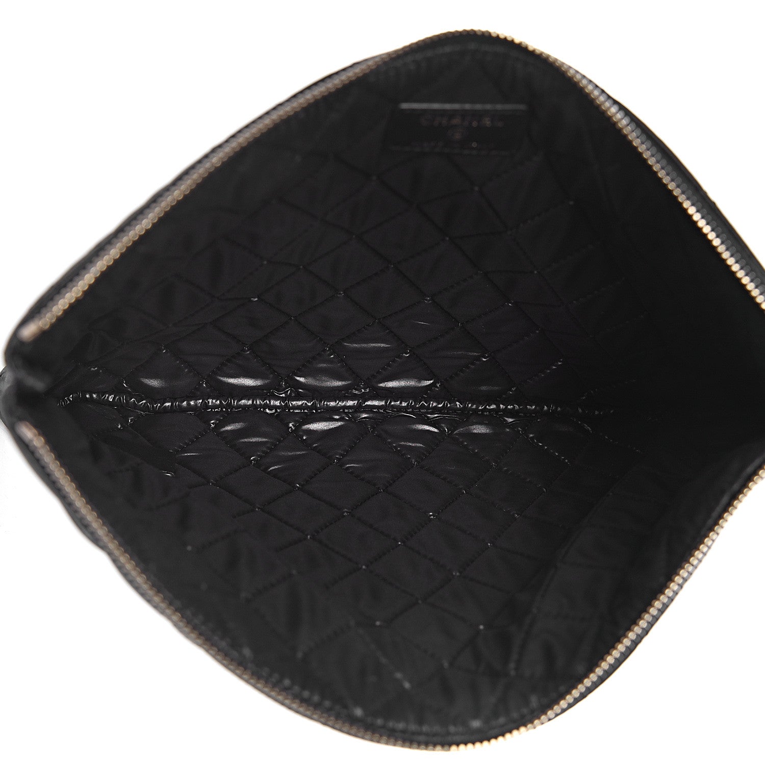 Chanel Lambskin Bi Quilted Medium Cosmetic Case Black 5 of 11