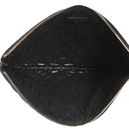 Chanel Lambskin Bi Quilted Medium Cosmetic Case Black 5 of 11
