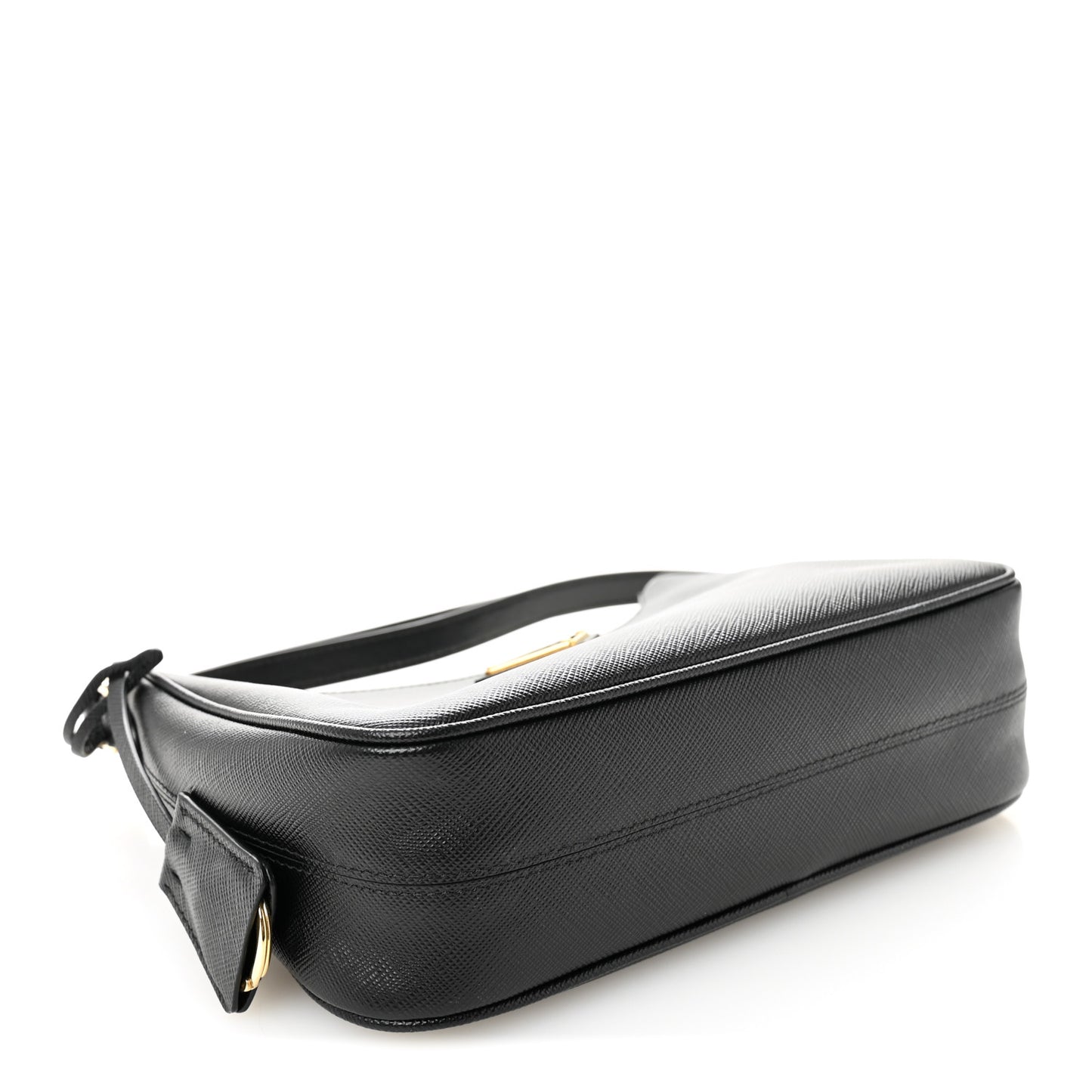 Saffiano Lux Mini Re-Edition Shoulder Bag Black