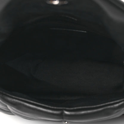 Saint Laurent Lambskin Quilted Toy Loulou Puffer Monogram Monochrome Chain Satchel Black 9 of 23