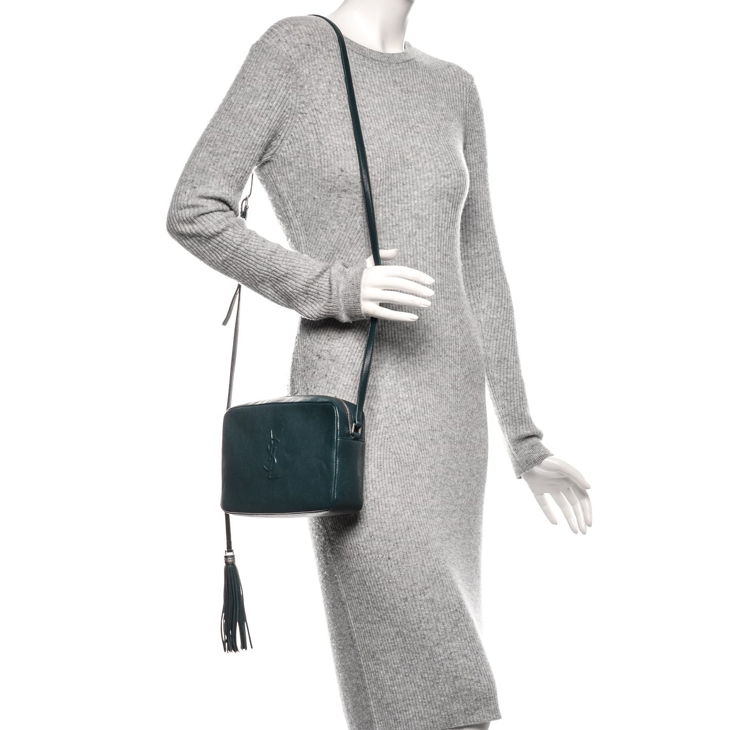 Lambskin Monogram Small Lou Camera Bag Peacock