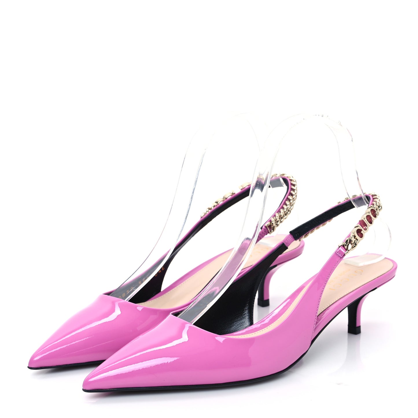 Patent Signoria 35mm Slingback Pumps 36.5 Libre Pink