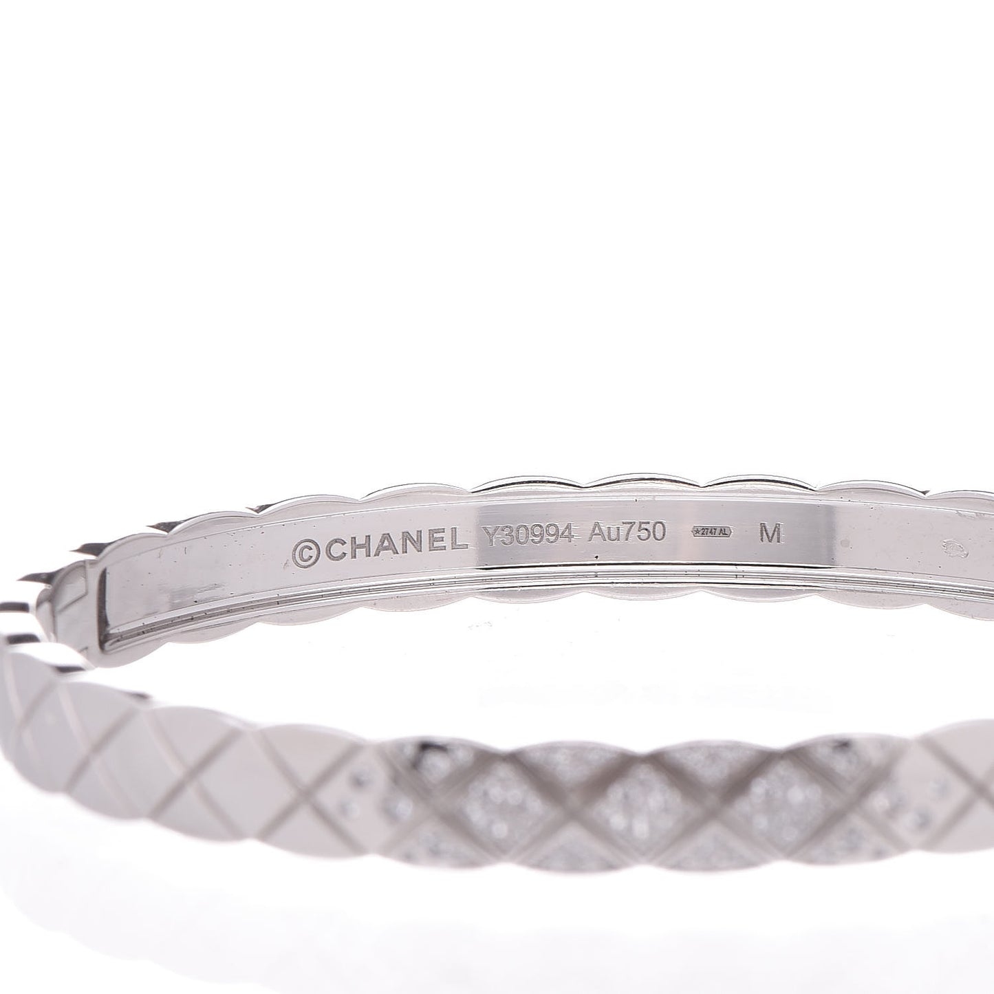 18K White Gold Diamond Coco Crush Bracelet M