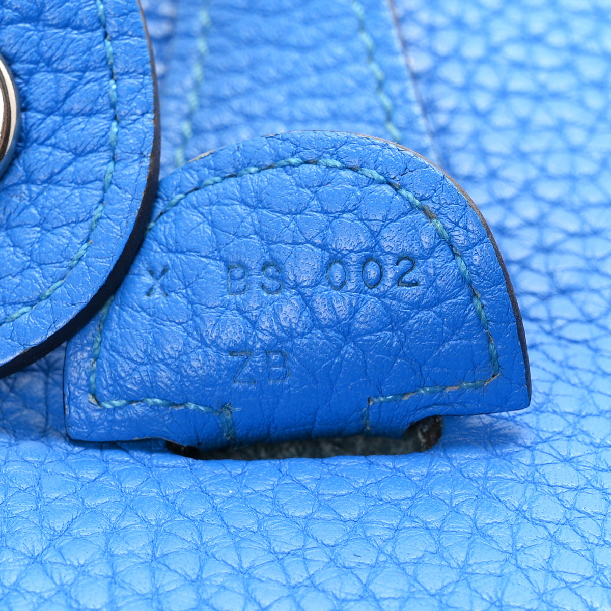Hermes Taurillon Clemence Evelyne III PM Bleu Hydra 7 of 11
