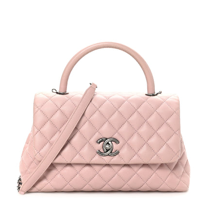 Chanel Caviar Quilted Small Coco Handle Flap Light Pink 1 of 10