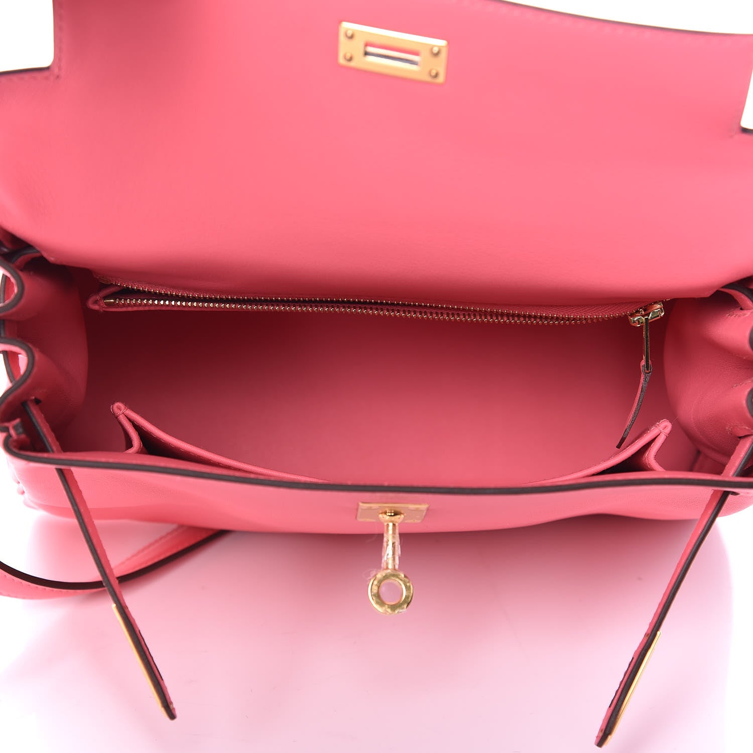 Hermes Swift Kelly Retourne 25 Rose Lipstick 7 of 37