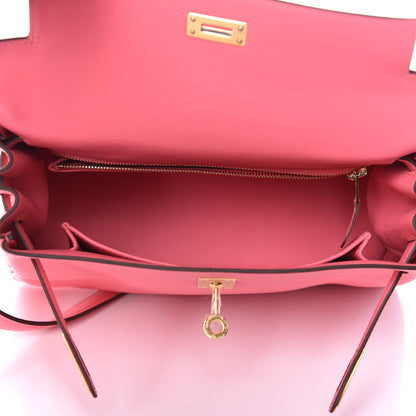 Hermes Swift Kelly Retourne 25 Rose Lipstick 7 of 37