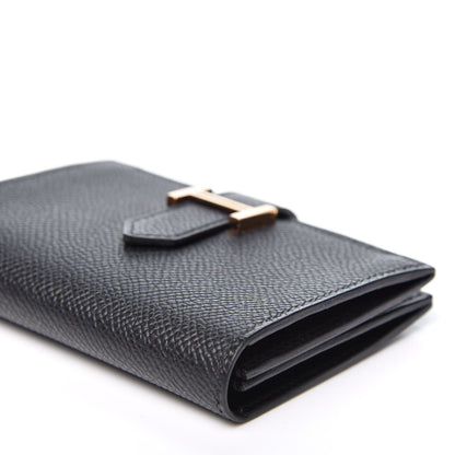Hermes Epsom Bearn Card Holder Wallet Black 6 of 8