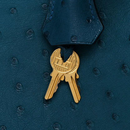 Hermes Ostrich Birkin 30 Cobalt 35 of 45