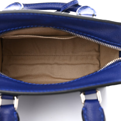 Alexander McQueen Pebbled Calfskin Mini Padlock Ultramarine 4 of 9