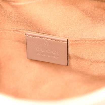 Gucci Calfskin Matelasse Small GG Marmont Chain Shoulder Bag Porcelain Rose 6 of 10
