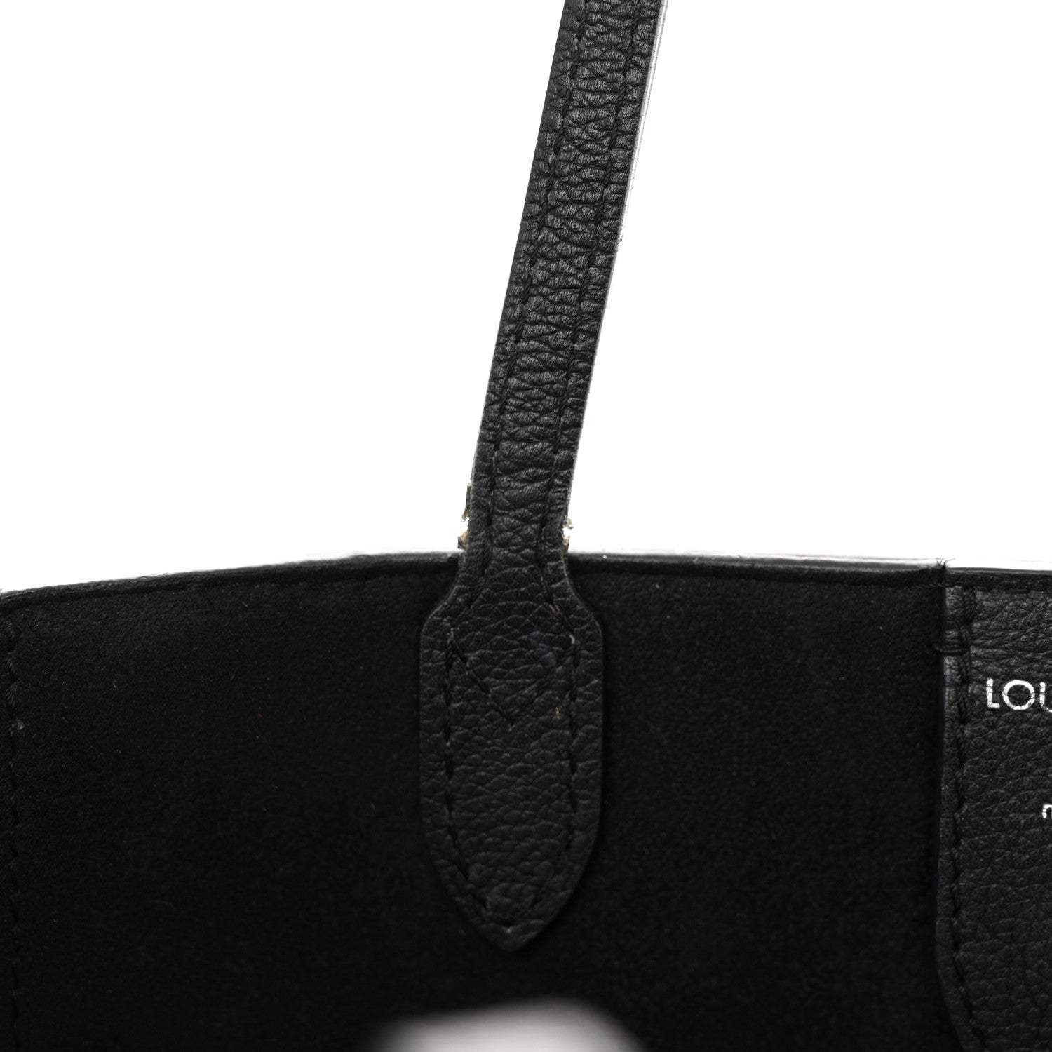 Louis Vuitton Calfskin Lockme Cabas Black 14 of 23