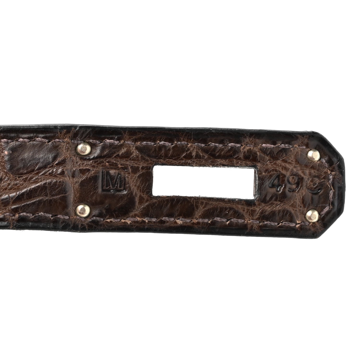 Hermes Matte Porosus Crocodile Birkin 35 Chocolate 7 of 14