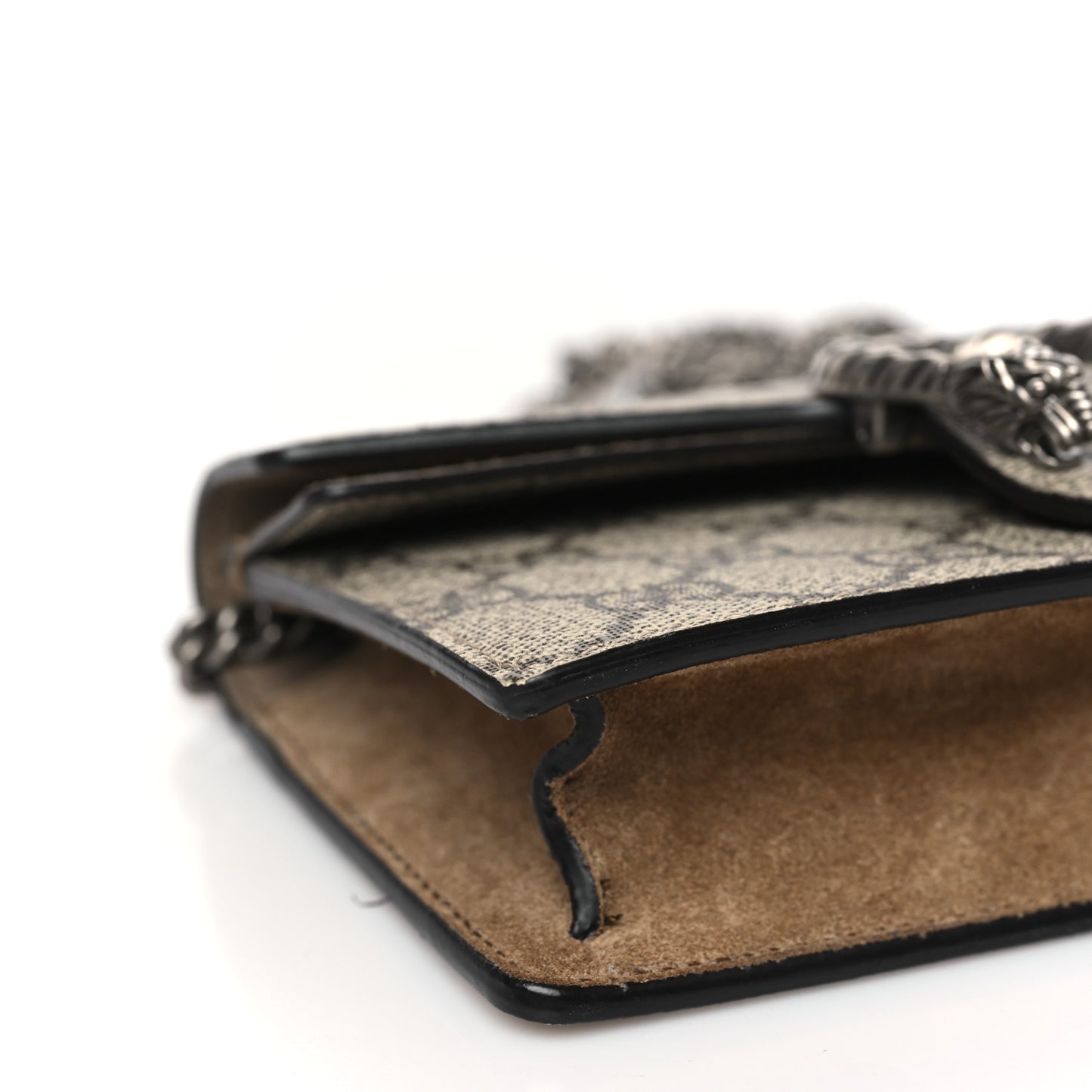 GG Supreme Monogram Super Mini Dionysus Shoulder Bag Taupe