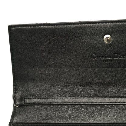 Christian Dior Patent Cannage Lady Dior Rendezvous Wallet On Chain Black 14 of 18
