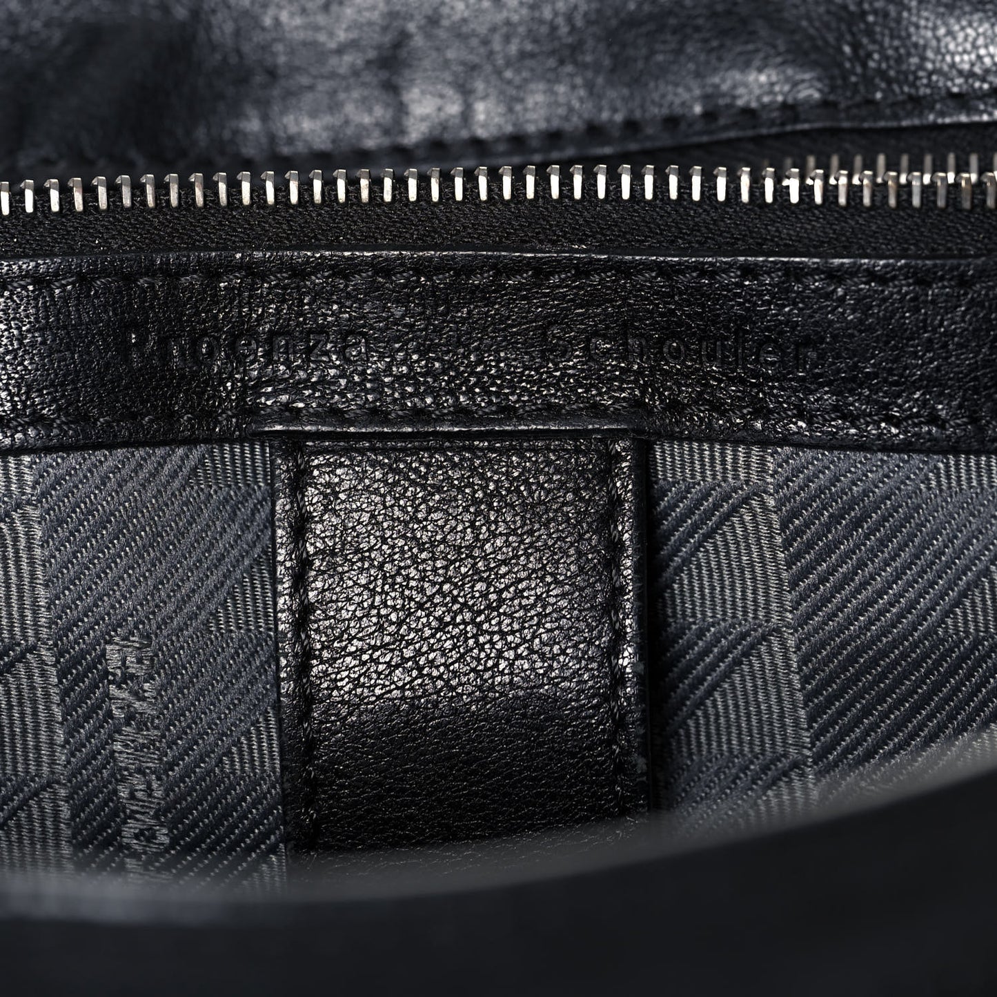 Lambskin Fringe Medium PS1 Satchel Black