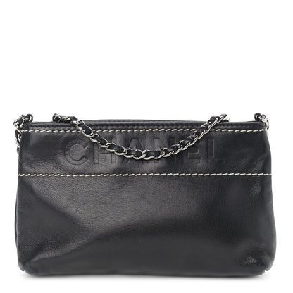 Chanel Lambskin Lax Pochette Black 1 of 9