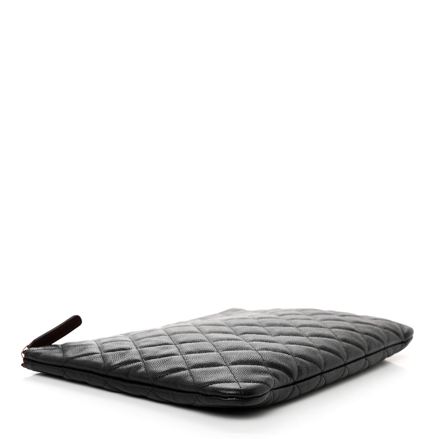 Caviar Quilted Medium Cosmetic Case Black