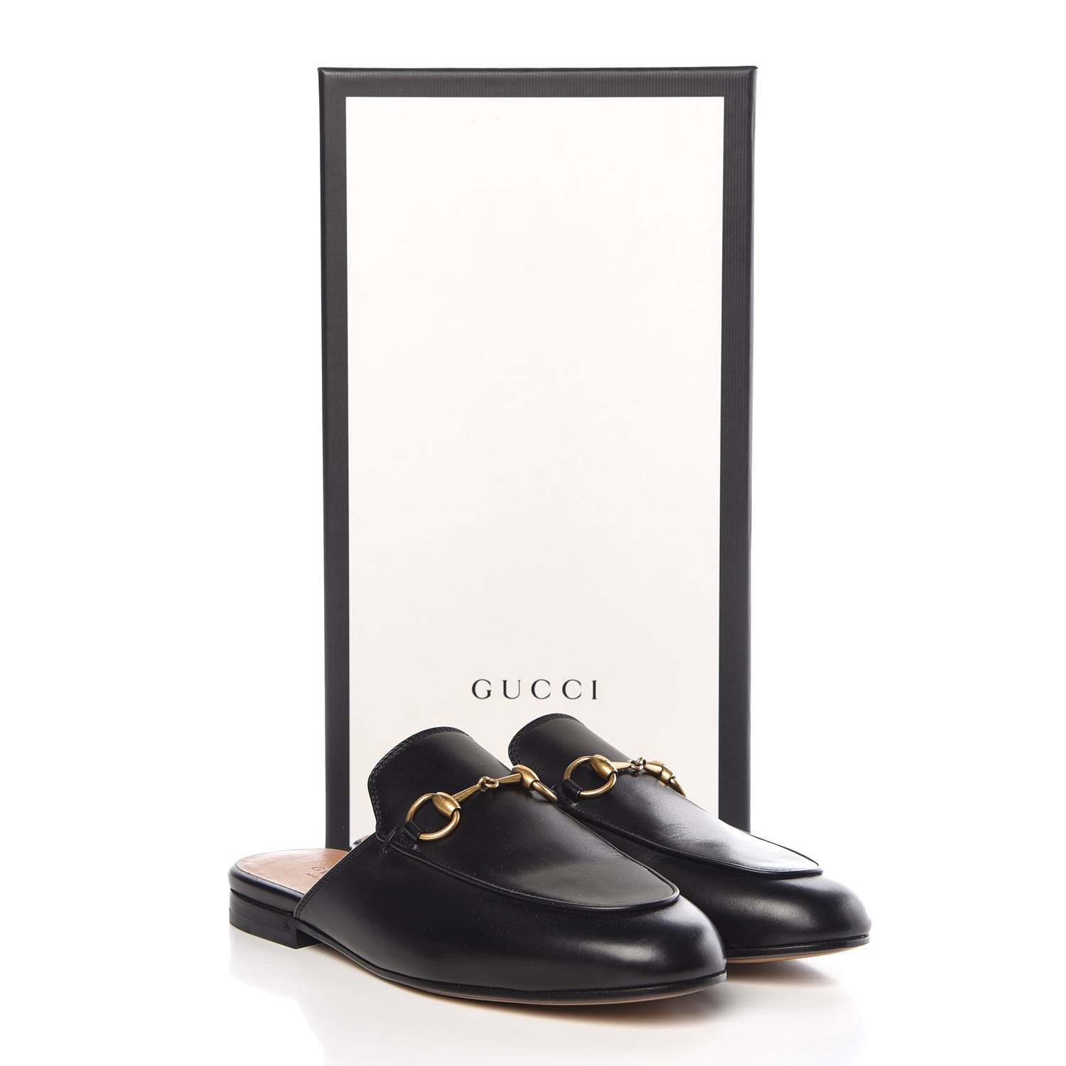 Gucci Calfskin Womens Princetown Slippers 35 Black 9 of 9