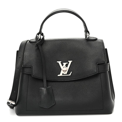 Louis Vuitton Calfskin Lockme Ever BB Black 2 of 19