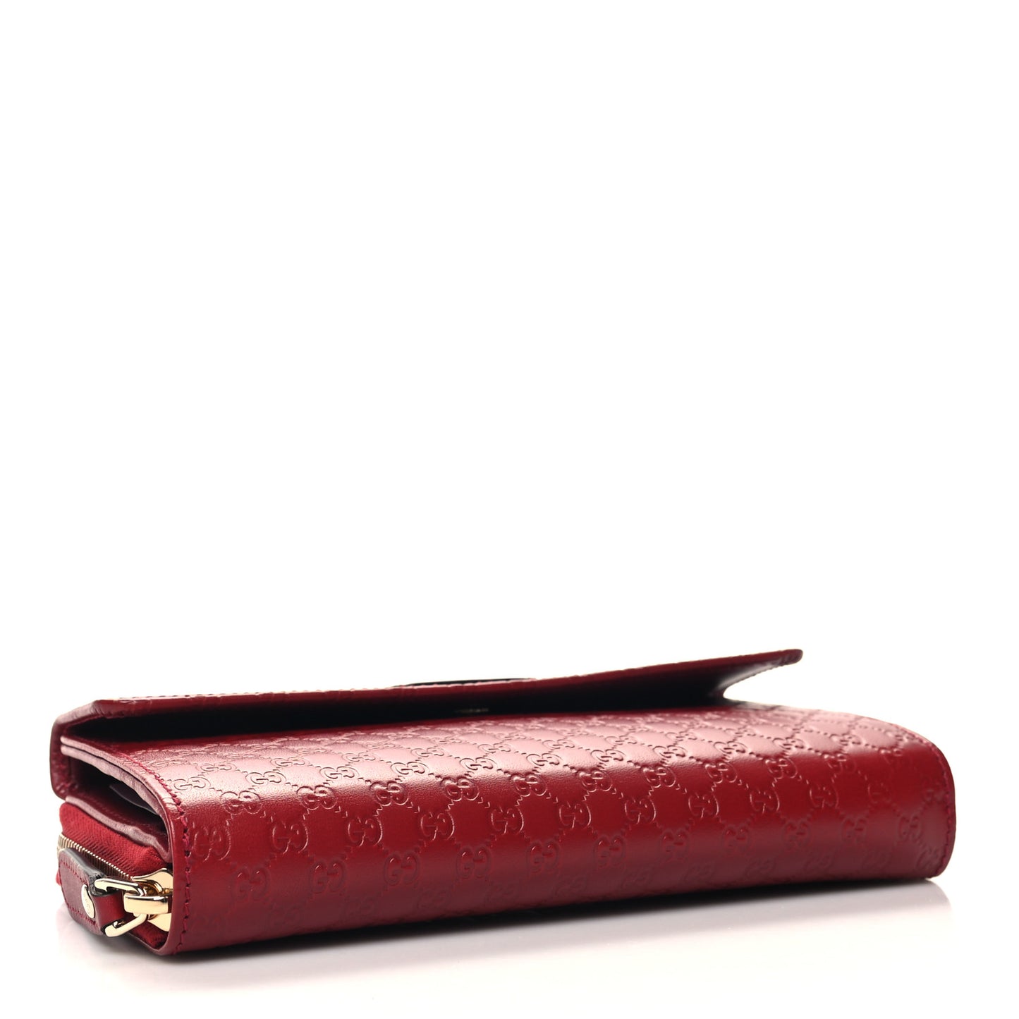 Soft Microssima Continental Zip Wallet Red