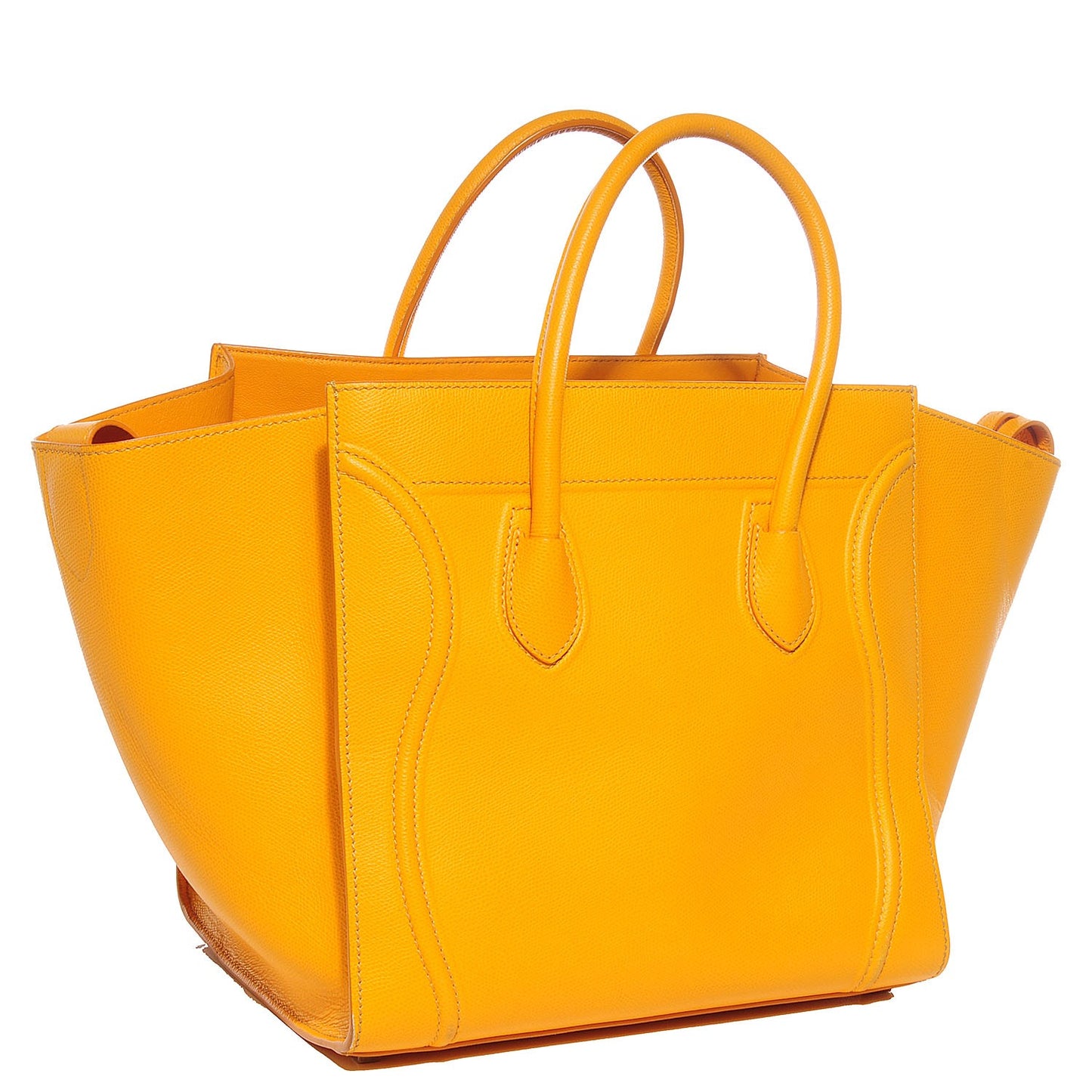 Grained Calfskin Medium Phantom Luggage Yellow