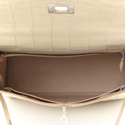 Hermes Matte Niloticus Crocodile Kelly Retourne 28 5 of 10
