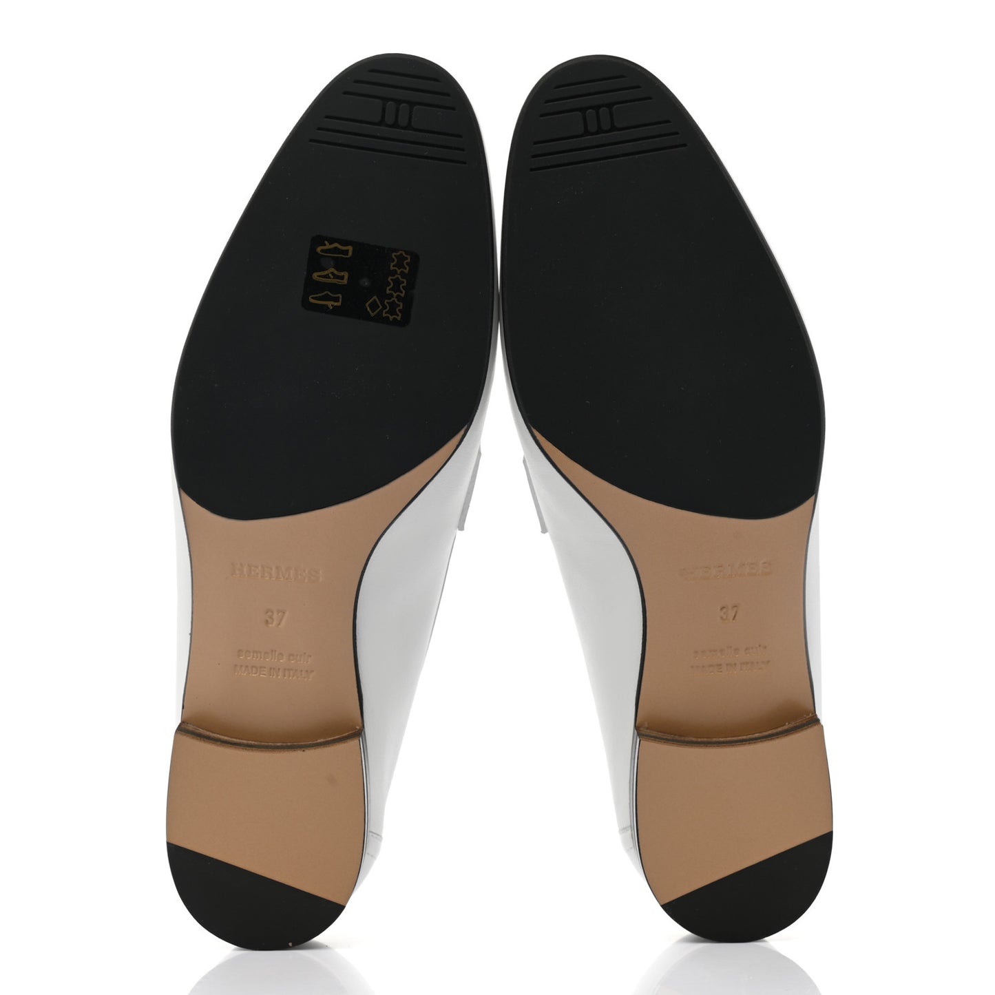 Calfskin Womens Paris Loafers 37 White Bois De Santal