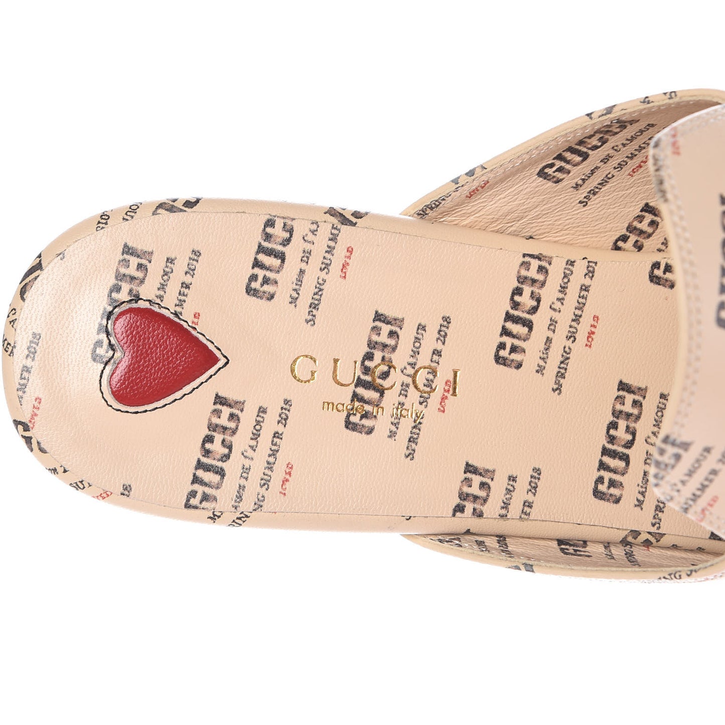 Calfskin Stamp Print Womens Princetown Slippers 39.5 Soy Black