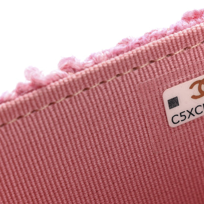 Chanel Tweed Quilted Flap Chain Waist Bag Pink 8 of 11