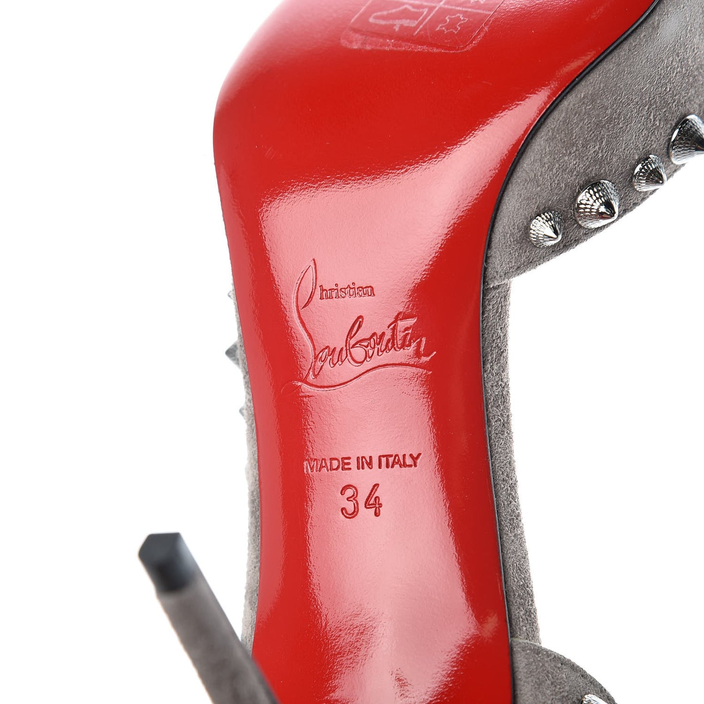 Veau Velours Irishell 85 Pumps 34 Storm Gun Metal