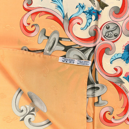 Hermes Silk Orgauphone Et Autres Mecaniques Scarf 90 3 of 3