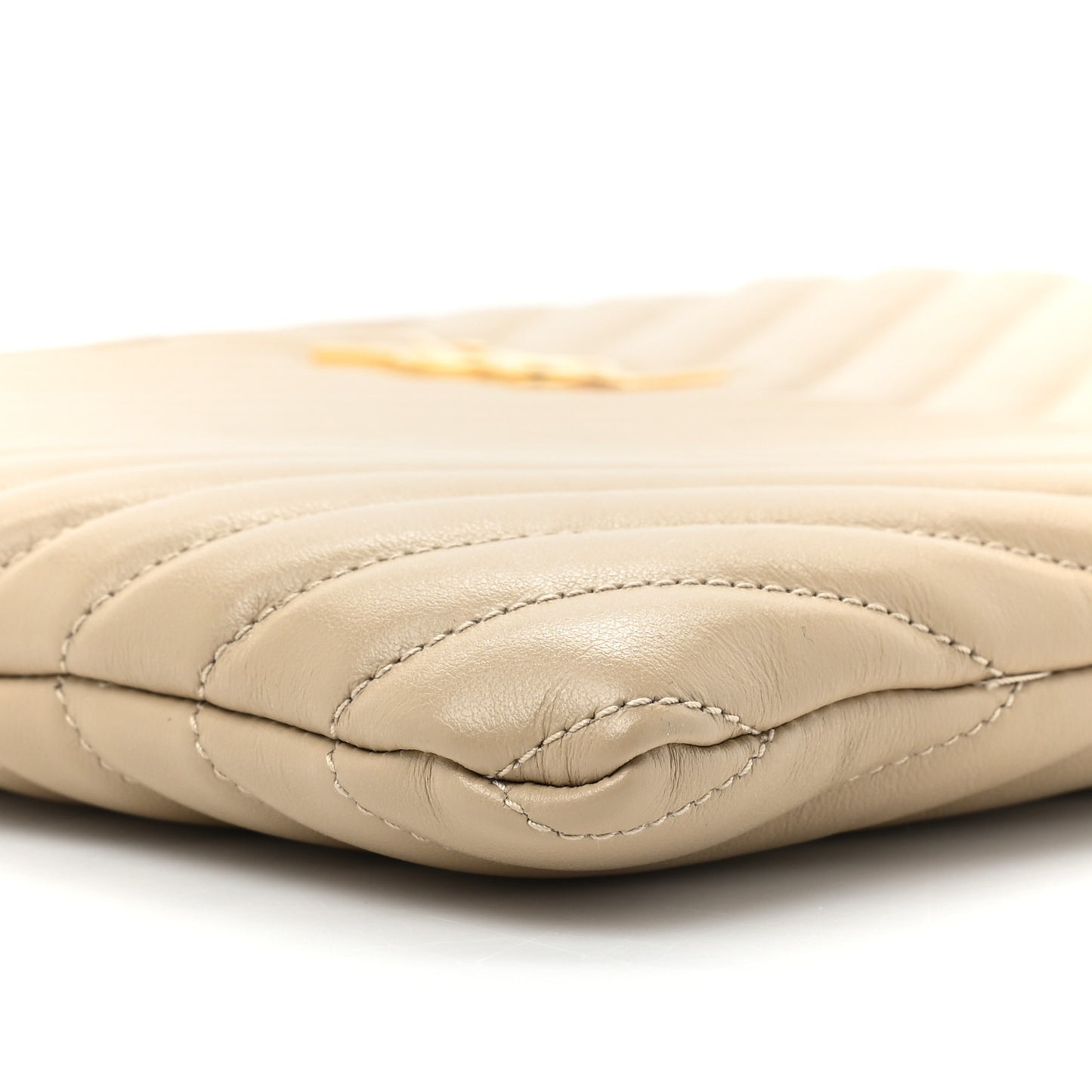 Calfskin Matelasse Monogram Cassandre Tablet Pouch Sea Salt
