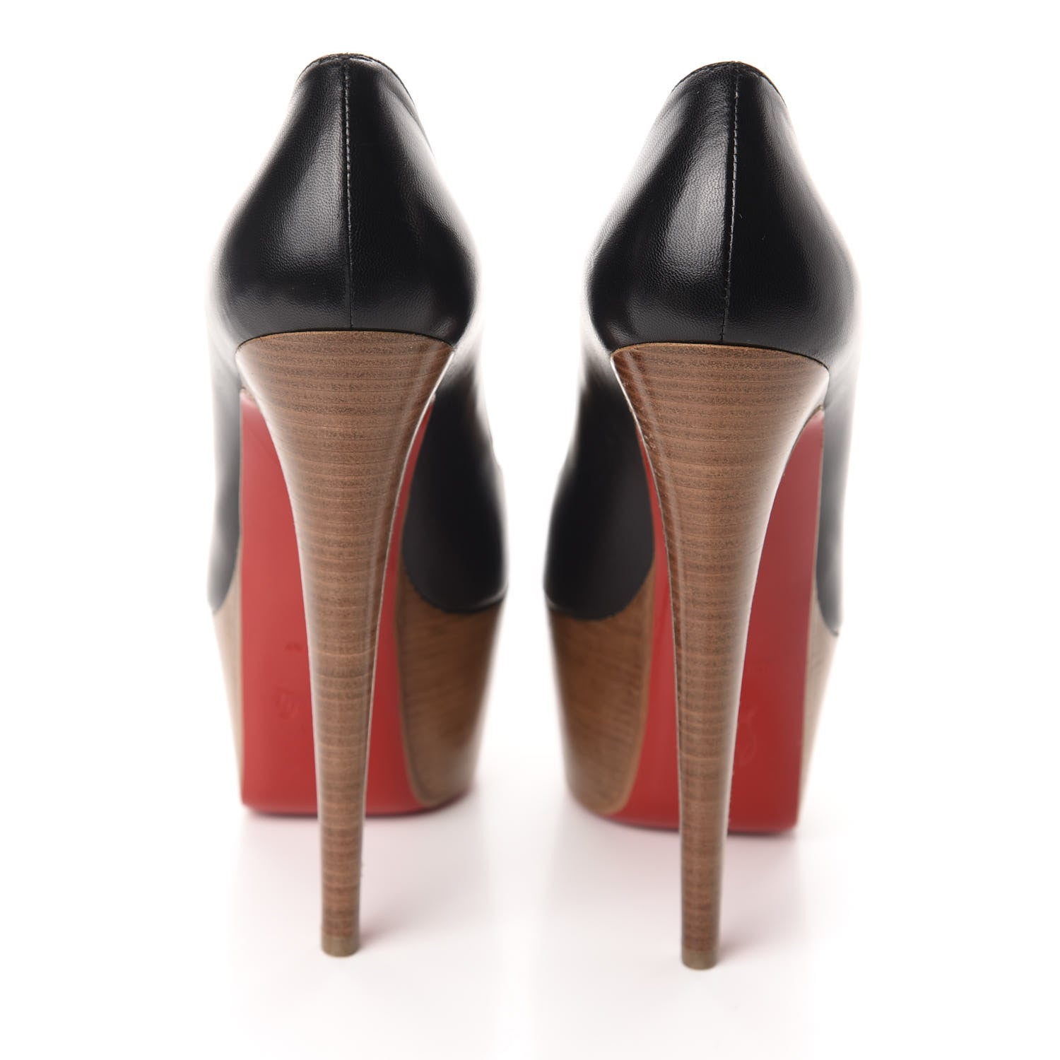 Christian Louboutin Kid Victoria 160 Pumps 39 Black Camel 5 of 10