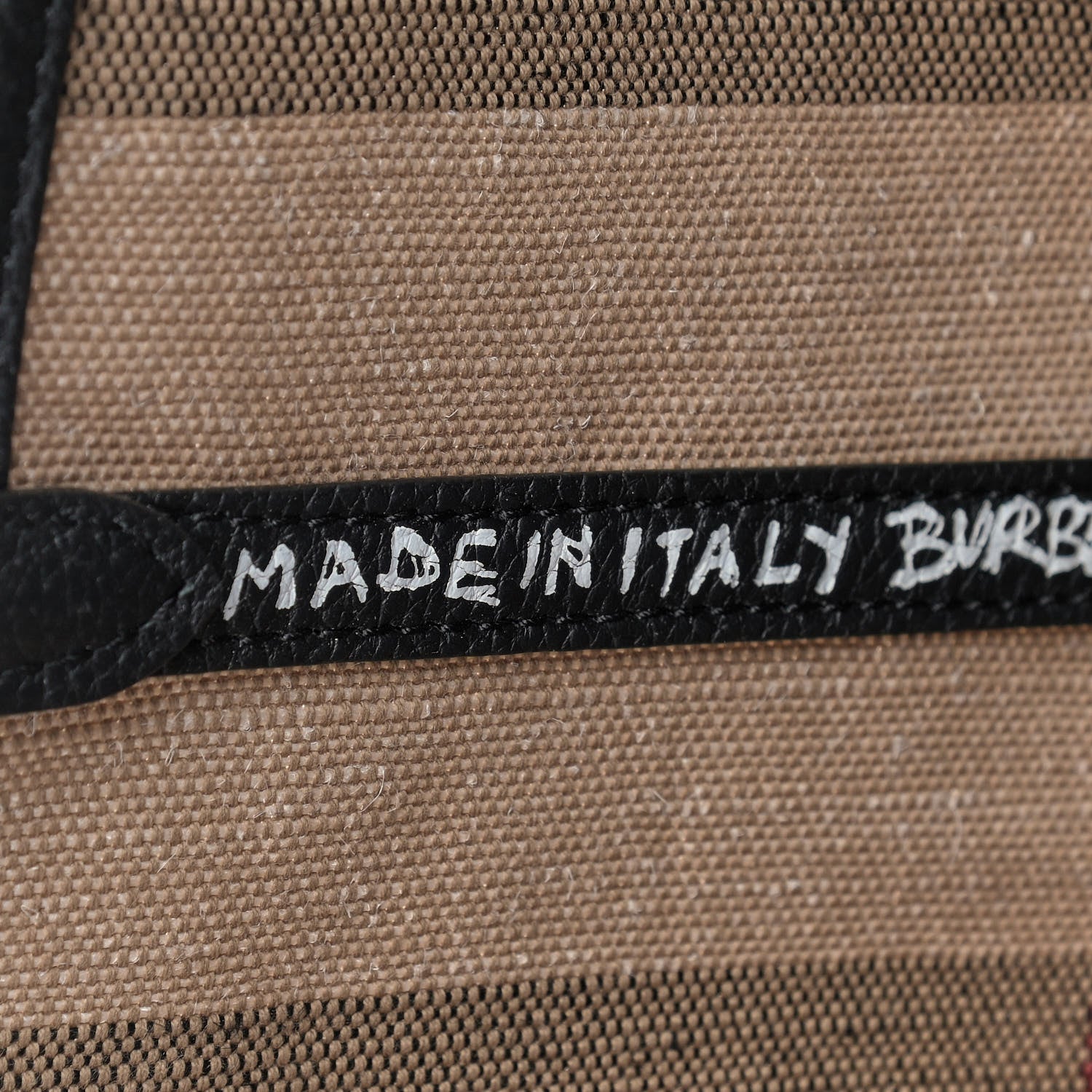 Burberry Coated Canvas Mega Check Medium Doodle Tote Black 6 of 8