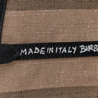 Burberry Coated Canvas Mega Check Medium Doodle Tote Black 6 of 8