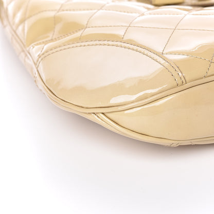 Burberry Patent Quilted Brook Hobo Beige 8 of 10