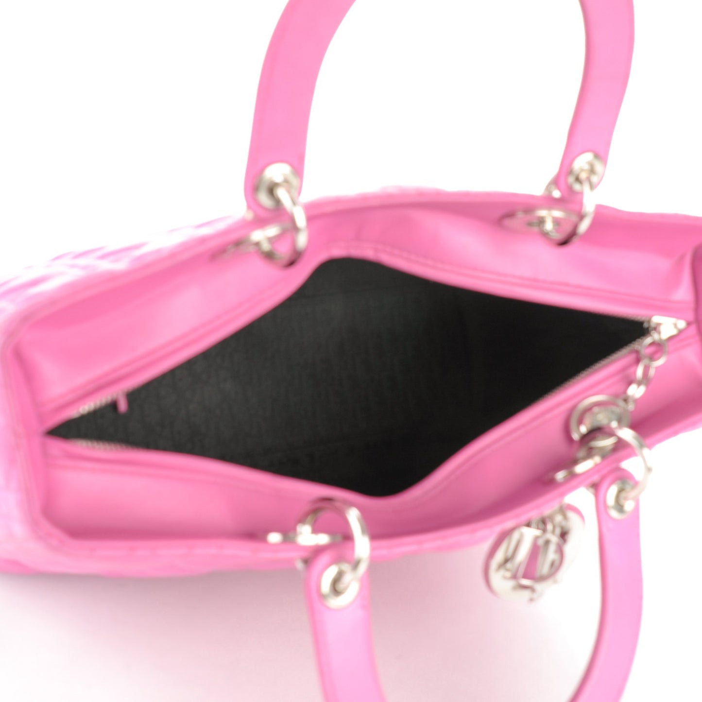 Lambskin Cannage Large Lady Dior Pink