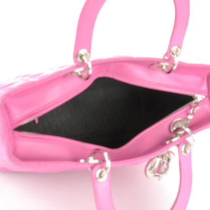 Christian Dior Lambskin Cannage Large Lady Dior Pink 6 of 11