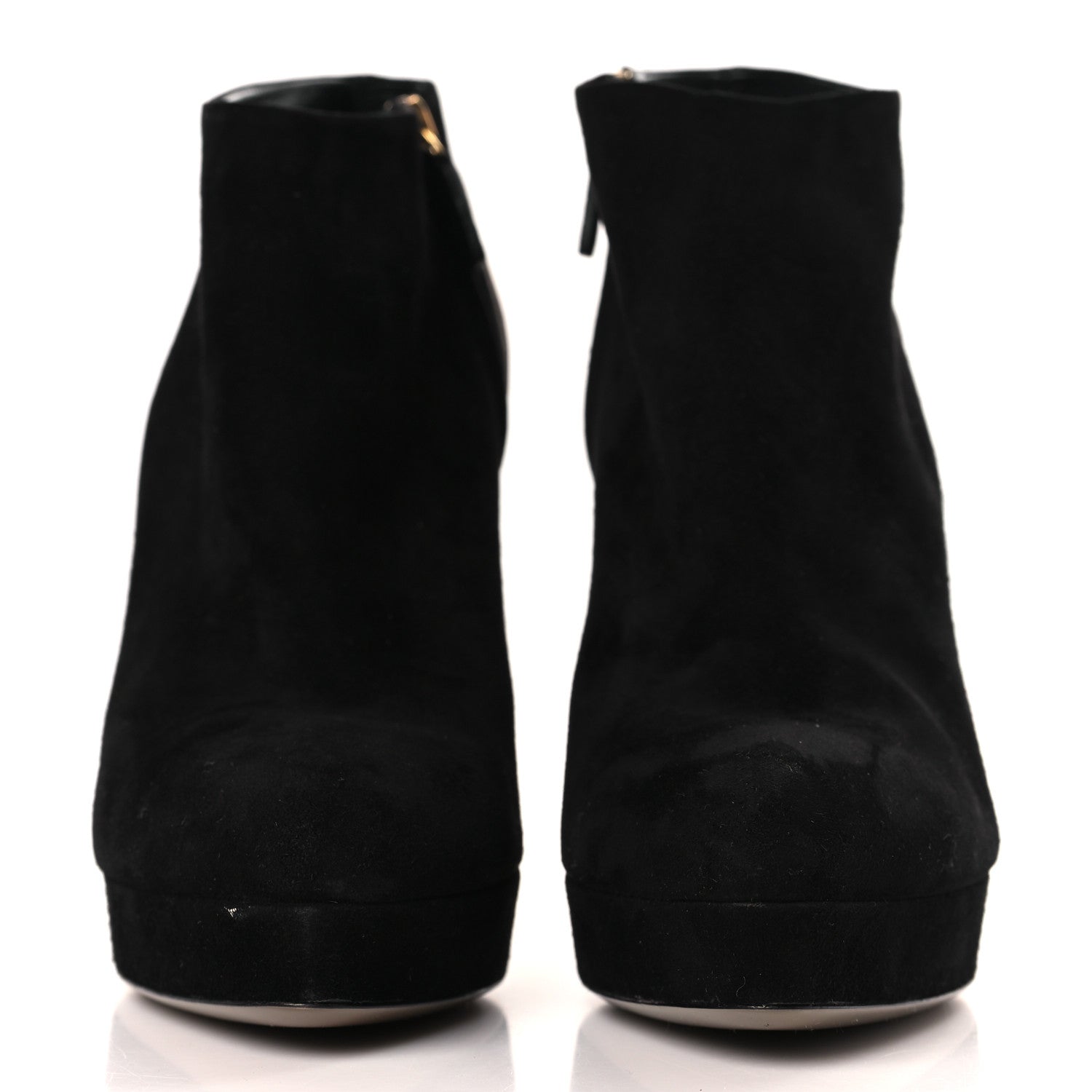 Gucci Suede Ankle Boots 39.5 Black Multicolor 2 of 9