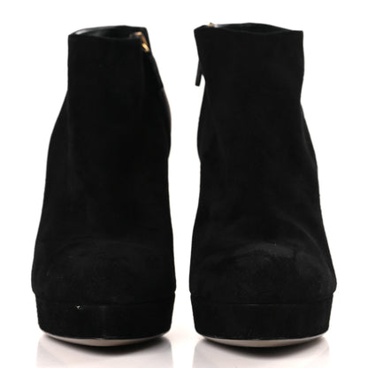 Gucci Suede Ankle Boots 39.5 Black Multicolor 2 of 9