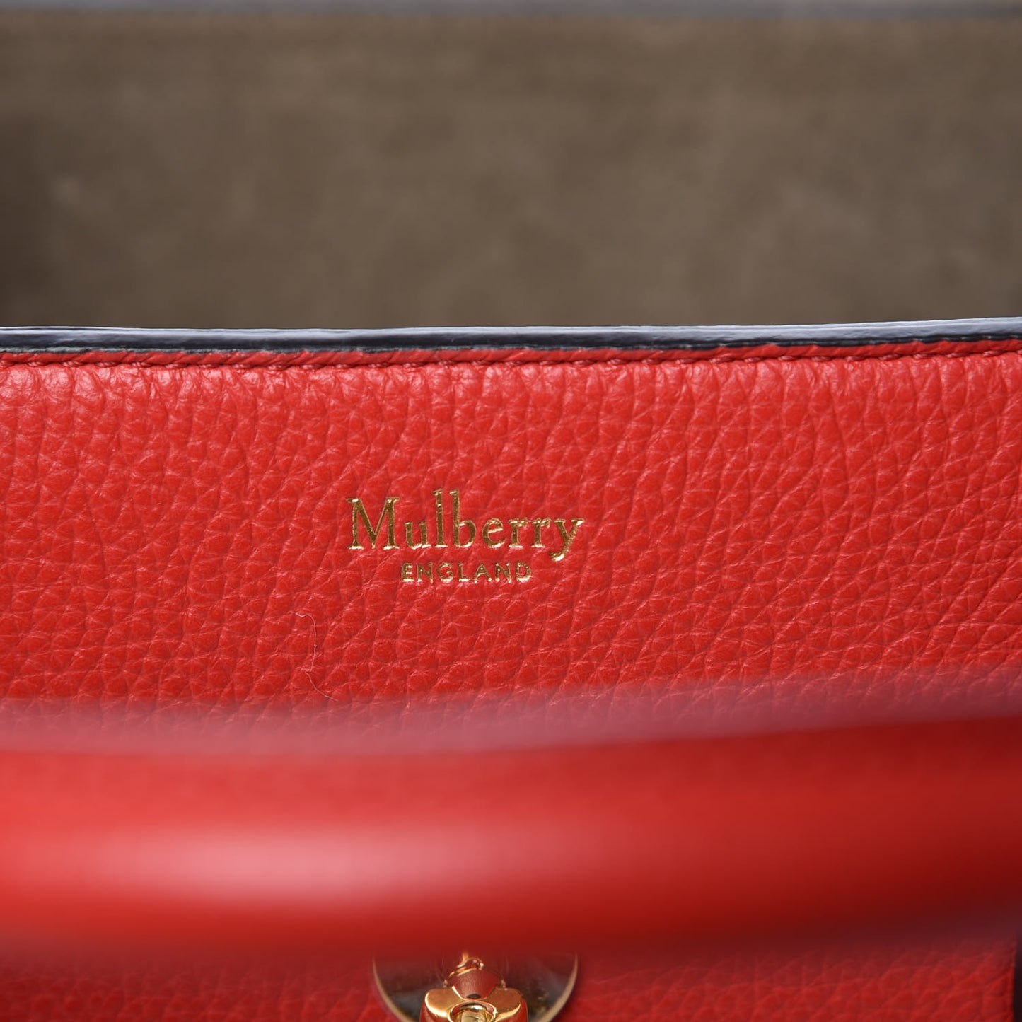 Small Classic Grain Calfskin New Bayswater Fiery Red
