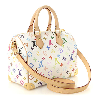 Louis Vuitton LV X TM Monogram Multicolor Speedy Bandouliere 25 White 3 of 9