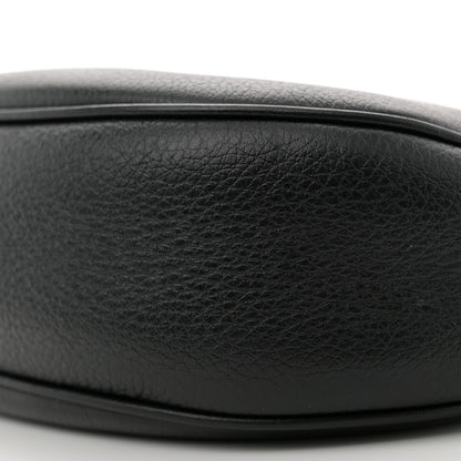 Celine Supple Calfskin Cuir Triomphe Small Heloise Shoulder Bag Black 9 of 10